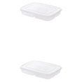 thumbnail image 2 of Transemion 1/2/3/5 Conteneurs de Stockage pour Réfrigérateur pour Viande Froide - Boîte de Rangement Grand et Durable Conteneur de Viande Froide 2 Pcs, 2 of 6