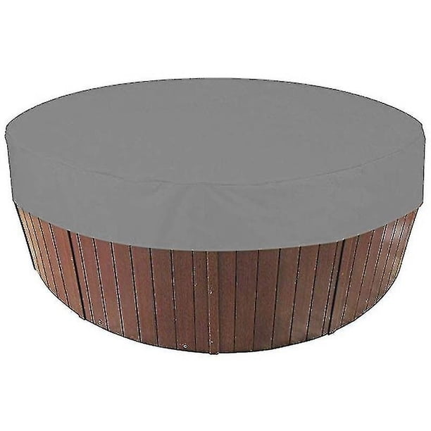 Cubierta redonda para bañera de hidromasaje al aire libre, cubierta impermeable para bañera de hidromasaje, cubierta antipolvo