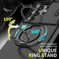 thumbnail image 3 of Armor Case with 360 Rotating Metal Ring Car Holder for Samsung S24/S23 Ultra, 3 of 7