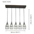 thumbnail image 2 of Xtricity - Suspension, Largeur 35 Pieds', de la Collection New Yorker, Bois, 2 of 3