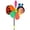 C, variant on 12IN DIY Cartoon Animal Windmill Kit, Colorful Rainbow Pinwheel Wind Spinner with Dog Bee Peacock Cutouts, Outdoor Yard Garden Lawn Party Decor Kids Handheld Wind Toy,D