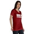 thumbnail image 2 of Inkmeso Hug Me I'M Vaccinated Funny Pro-Vaccine V-Neck T-shirt For Womens, 2 of 8