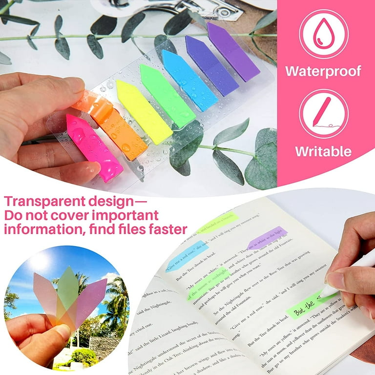 OWLKELA 720 Pcs Sticky Notes Flags, 10 Colours Page Marker Index Tabs,  Arrow Sticky Tabs for School and Office, Self-Adhesive Sticky Notes for  Marking