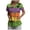 Light Green, variant on Mnuaqn Halloween Tops for Women Plus Size V Neck Short Sleeve Nurse Scrubs Pumpkin Bat Print Medical Uniform with Pockets Light Purple,Size S