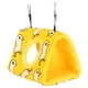thumbnail image 3 of Parrot Hammock, Bird Hanging Bed Comfortable Warm Yellow Bottom Washable Pet Supplies With Hole For Tree Branch ANGGREK Patrón de pato M + fondo amarillo, 3 of 8
