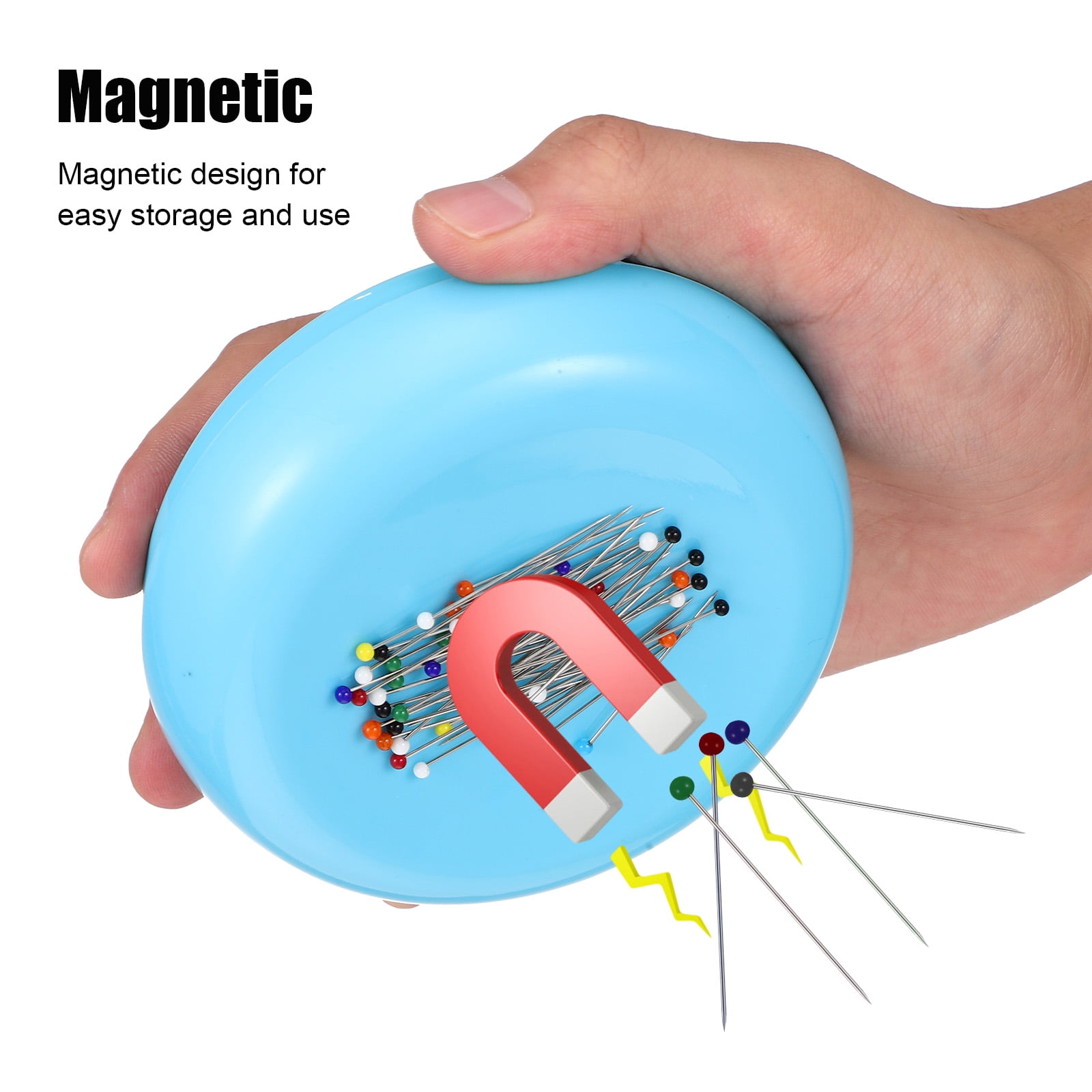 Magnetic Sewing Pin Cushion Quilting Pin Holder Magnetic Bobby Pin Holder  with Pins 