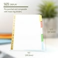 thumbnail image 2 of BAZIC Binder Dividers White Paper Divider w/ 5 Writable Color Tabs, 11 Hole Punch (5/Pack), 288-Packs, 2 of 7