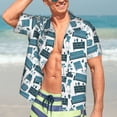 thumbnail image 5 of Lsque Modern Furniture pattern Hawaiian Shirt for Men, Unisex Summer Beach Casual Short Sleeve Button Down Shirts-3X-Large, 5 of 9