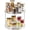 1 Pack Clear, variant on PETGLE 2 Tier Lazy Susan Turntable Organizer for Cabinet, 9'' Rotating Spice Rack for Kitchen, Pantry, Countertop, Bathroom, Vanity, Under Sink, Medicine Cabinet Organizer, 2 Pack