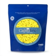 Colored Size 0 Empty Gelatin Capsules by Capsuline - Yellow/Yellow