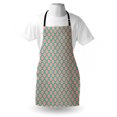 thumbnail image 4 of Floral Apron, Modern Style Pastel Lotus Flowers in Mandala Like Design Natural Art, Unisex Kitchen Bib with Adjustable Neck for Cooking Gardening, Adult Size, Dark Seafoam and Coral, by Ambesonne, 4 of 4