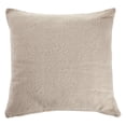 thumbnail image 2 of Laddha Home Designs Hand-Stitched Solid Cotton Throw Pillow Cover - 18" - Cream and Beige, 2 of 7