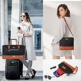 thumbnail image 3 of Bolsa de fin de semana ITIEZY para mujer, nailon con compartimento para zapatos, 3 of 8