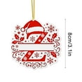thumbnail image 2 of Adornos Navideños con Monograma Acrílico de 26 Letras y Gorro de Papá Noel | Adornos Navideños 2D para Manualidades | Adornos con Letras Colgantes para Decorar El Hogar, La Chimenea, La Puerta y La V, 2 of 5