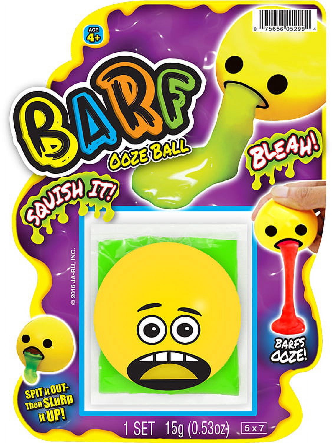 (4 pack) Ja-Ru Barf Slime Ball Novelty Toy, All Ages, TPR