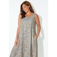 thumbnail image 4 of Catherines Women's Plus Size A-Line Linen Blend High-Low Dress, 4 of 4