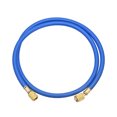 thumbnail image 1 of Uxcell 3.94ft 1/4 SAE Thread 600PSI Refrigeration Charging Hose Tube Rubber Blue, 1 of 5