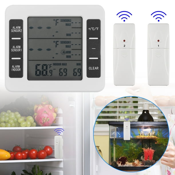 TSV Refrigerator Thermometer Wireless Digital Freezer Thermometer