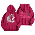 thumbnail image 1 of WILLBEST Sudadera Larga para Mujer Merry Christmas Hoodie For Women Funny Christmas Graphic Pullover Tops Xmas T Shirt Casual Long Sleeve Hoodie 775 XX-Grande, 1 of 2