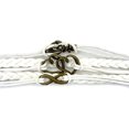 thumbnail image 4 of Vintage Bronze Double Heart Anchor Infinity Charms White Braided Leather Rope Bracelet, 4 of 4