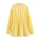 thumbnail image 4 of Camisas de vestir para mujer,Blusa de manga larga con solapa para mujer, camisa informal de poliéster, color liso, ideal para el hogar o la oficina, sopatenor, 4 of 8