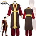 thumbnail image 2 of Disfraz de Cosplay de Avatar, el último maestro del aire, traje de uniforme de Halloween para hombre adulto, chaleco, pantalones y príncipe del rey Zuko, 2 of 4