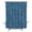 Indigo, variant on Stall Shower Curtains 36" x 72", Terracotta Orange Solid Color Washable Shower Curtain for Bathroom, Minimalist Vintage Linen Texture Waterproof Polyester Fabric Bathtub Curtain Panel