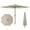 Beige, variant on Resenkos Outdoor Garden Umbrella,Market Umbrella,12 Feet Patio Umbrella with Crank Handle and 8 Sturdy Ribs-Coffee