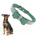 thumbnail image 1 of Collier pour Chat en Cristal Bling, Nœud Papillon Réglable en Métal pour Chiot, Nœud Papillon en Strass, Colliers Doux, Fournitures pour Petits et Moyens Chiens, 1 of 5