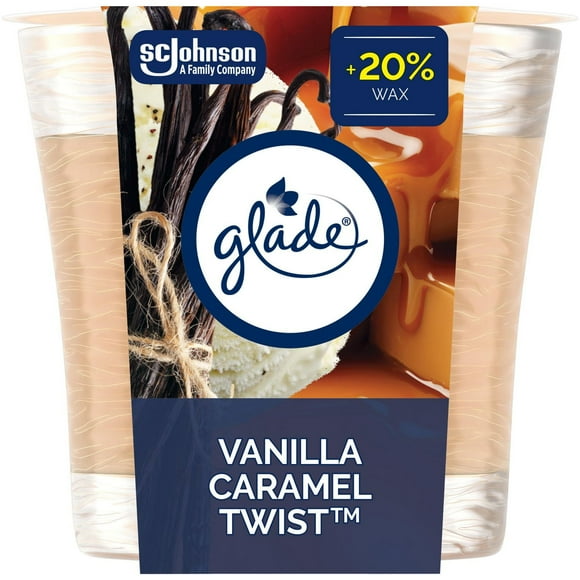 Glade® Chandelle parfumée, tourbollin de vanille et de caramel