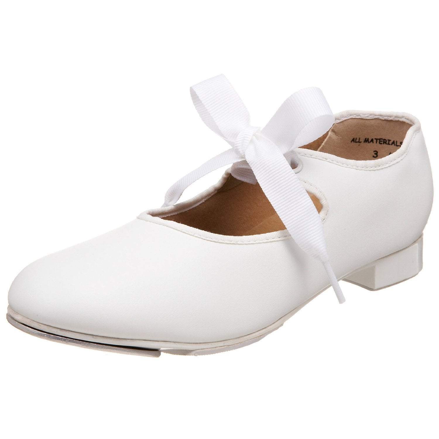 Capezio Capezio Little girls Jr Tyette Tap Shoe, White Capezio Capezio Little girls Jr Tyette Tap Shoe, White