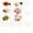 Bubble fish D, variant on Assorted Glass Fish Bubble Accent Set of 6 Aquarium Float Decoration Aquarium Charm Pendants for Decors