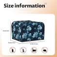 thumbnail image 5 of Naloa Ink Rose 4 Slice Toaster Dust Cover Bread Machine Oven Dustproof Cover Kitchen Bakeware Protector Dustproof(12.4 x 10.6 x 8.2), 5 of 7