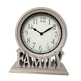 thumbnail image 2 of deevoka Family Desk Clock Arabic Numerals Easy to Read Retro Minimalist Mantel Clock A, 2 of 9