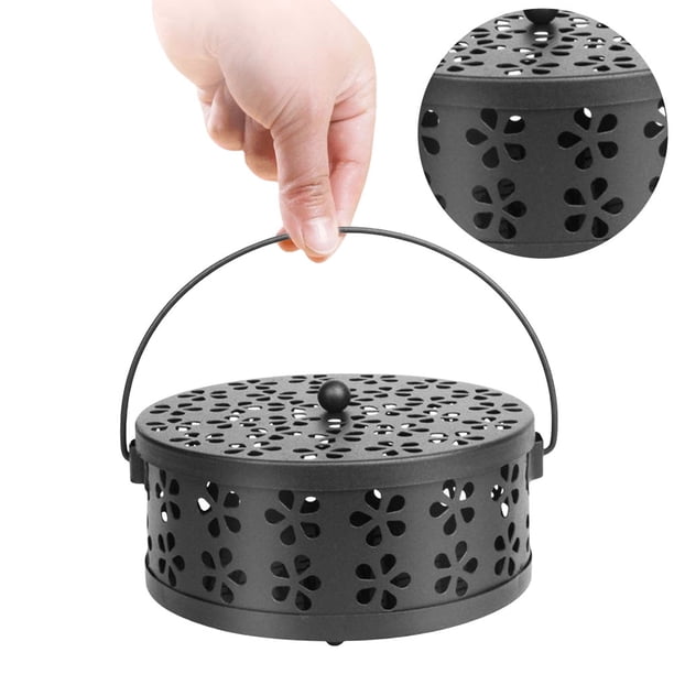 Incienso para Mosquitos en Espiral Portátil Con Tapa Y Metal