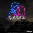 thumbnail image 4 of Craftnamesign Forever Neon Sign, Couple Room Decor, Wedding Party Decor, 4 of 4