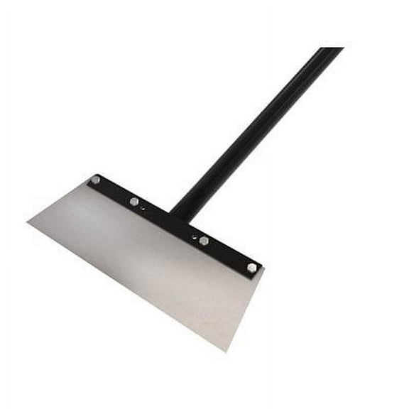 Floor Scraper, Spring Steel Blade, 22", 60" Steel Handle