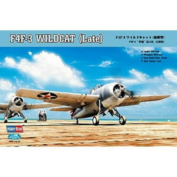 hobby boss f4f-3 wildcat (late) airplane model building kit