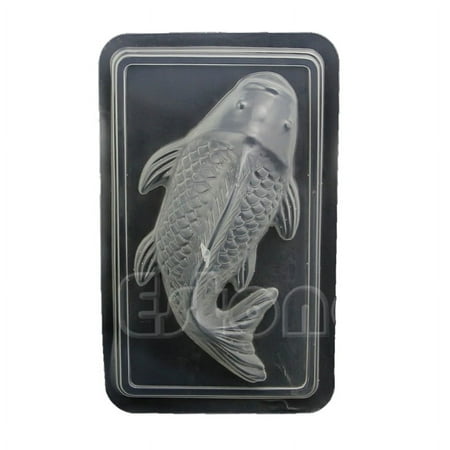 

ZPAQI 3D Koi Fish Plastic Cake Chocolate Mould Jelly Handmade Sugarcraft Mold DIY