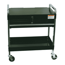 Sunex 8013ABK Service Cart With Locking Top & Drawer - Black