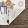 thumbnail image 4 of Hauteloom Mochi Kids Room, Nursery Machine Washable Area Rug - Construction Vehicles Machines - Cream, Brown, Beige - 6'7" x 9', 4 of 8