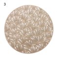thumbnail image 2 of Neinkie Placemat, Heat-Resistant Stain Resistant Non-Slip Ginkgo Leaf Placemat for Kitchen Table, Washable Durable Table Mat Placemat,Hollow Dining Placemats, 2 of 7
