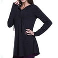 thumbnail image 3 of "Clearance 2022!" Olyvenn Womens Long Sleeve Hooded T-Shirts Tops Casual Plus Size Loose Fashion Women V-Neck Autumn Blouse Pullover Tops Black XL, 3 of 8