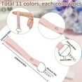 thumbnail image 2 of 1set 11 colors PU Leather Keychain with Zinc Alloy Key Rings Mixed color 16cm 2pcs/color, 2 of 4