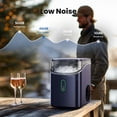 thumbnail image 4 of Philergo Nugget Ice Maker Countertop, Pebble Ice Maker with Soft Chewable Ice, 35 lbs/24 Hrs for Home, Kitchen, RV, Camping, Dark Blue, 4 of 7