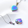 thumbnail image 5 of Personalize Heart Necklace Urns for Cremation Ashes Urn Necklace Lockets for Human Pet Ashes Holder Memorial Jewelry, 5 of 5