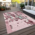 thumbnail image 6 of Addison Rugs Chantille Indoor/Outdoor Transitional Abstract Pink Washable Rectangle Rug, 2'6" x 3'10", 6 of 6