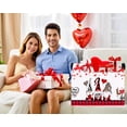 thumbnail image 6 of MYFLOCY Large Valentine Basket Empty Heart Basket for Gifts Collapsible Kids Storage Bins Decor(eopard Print Three Gnome), 6 of 7