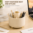 thumbnail image 6 of 360 Degree Rotating Desk Organizer for Pen and Pen Holder for Office Storage, and Home, Round, 6 of 7