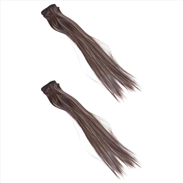 Extensiones de Pelo con Clip de Pelo Humano de Mujer 14pzs 70g 20 Pulgadas Camello-Marron + -Marron